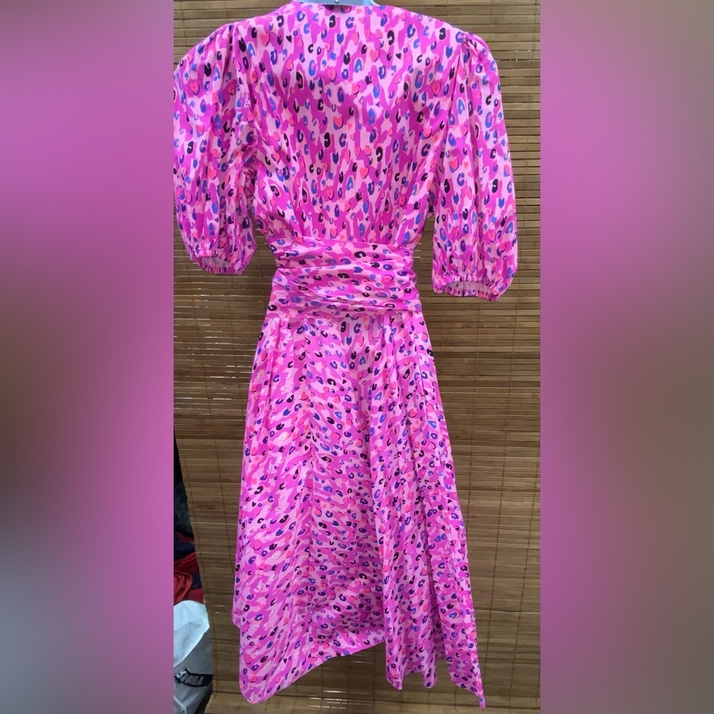 L-1 Lilly Pulitzer Juney Elbow Length Sleeve Midi Wrap Dress - Picture 7 of 15